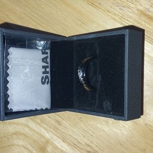 NWOT Shardon Mens Domed Tungsten Baseball Ring